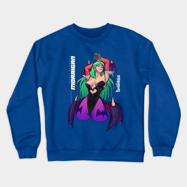 Morrigan Aesland - Darkstalkers Crewneck Sweatshirt by NEVEN ARTWORKS